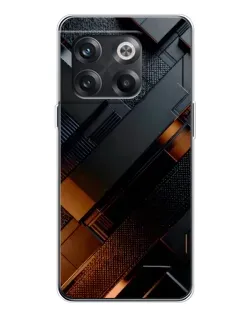 Чохол для OnePlus 13s з картинкою «Чорні геометричні блоки»