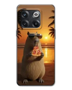 Чехол для OnePlus 13s с картинкой «Капибара с пиццей» Чехол для OnePlus 13s с картинкой «Капибара с пиццей»