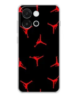 Чехол для OnePlus 13T с картинкой «Jordan Red Pattern» Чехол для OnePlus 13T с картинкой «Jordan Red Pattern»