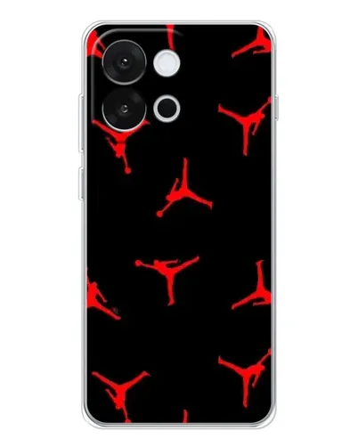 Чохол для OnePlus 13T з картинкою «Jordan Red Pattern» Чохол для OnePlus 13T з картинкою «Jordan Red Pattern»