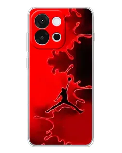 Чехол для OnePlus 13T с картинкой «Jordan Red Smoke» Чехол для OnePlus 13T с картинкой «Jordan Red Smoke»