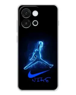 Чехол для OnePlus 13T с картинкой «Jordan Neon Blue» Чехол для OnePlus 13T с картинкой «Jordan Neon Blue»