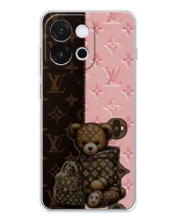Чохол для OnePlus 13T з картинкою «Ведмедик у стилі LV» Чохол для OnePlus 13T з картинкою «Ведмедик у стилі LV»