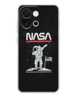 Чохол для OnePlus 13T з картинкою «NASA — крокуємо по Місяцю» Чохол для OnePlus 13T з картинкою «NASA — крокуємо по Місяцю»