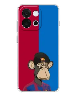 Чохол для OnePlus 13T з картинкою «Bored Ape — фанат Барси»