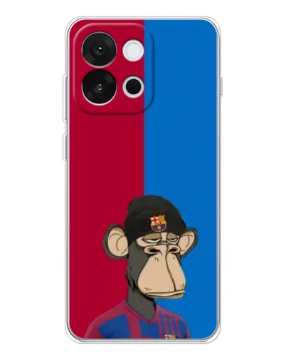 Чехол для OnePlus 13T с картинкой «Bored Ape — фанат Барсы» Чехол для OnePlus 13T с картинкой «Bored Ape — фанат Барсы»