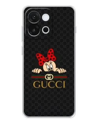 Чохол для OnePlus 13T з картинкою «Мінні Маус Gucci — чорний»