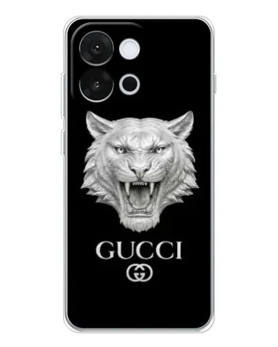 Чехол для OnePlus 13T с картинкой «Gucci — серебряный лев» Чехол для OnePlus 13T с картинкой «Gucci — серебряный лев»