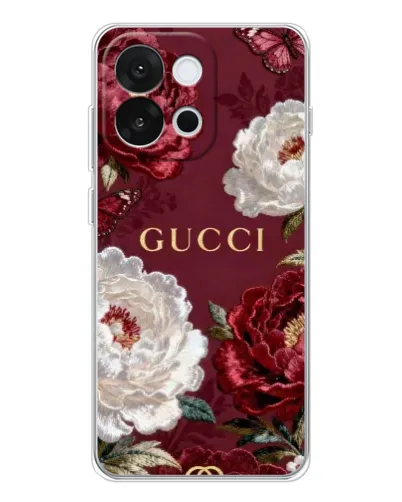 Чохол для OnePlus 13T з картинкою «Gucci — бордові троянди» Чохол для OnePlus 13T з картинкою «Gucci — бордові троянди»