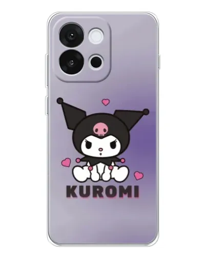 Чохол для OnePlus 13T з картинкою «Kuromi — фіолетовий арт»