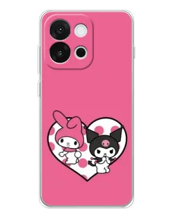 Чохол для OnePlus 13T з картинкою «Kuromi та My Melody» Чохол для OnePlus 13T з картинкою «Kuromi та My Melody»