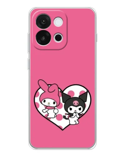 Чохол для OnePlus 13T з картинкою «Kuromi та My Melody»