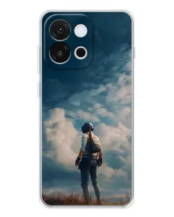 Чохол для OnePlus 13T з картинкою «Герой PUBG на скелі» Чохол для OnePlus 13T з картинкою «Герой PUBG на скелі»