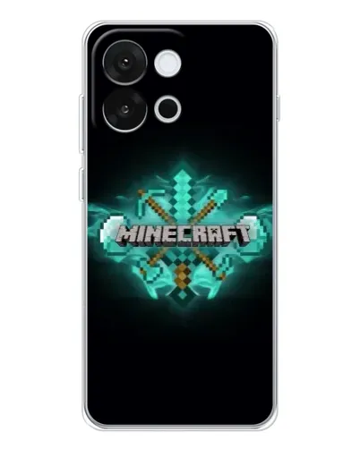 Чохол для OnePlus 13T з картинкою «Minecraft Diamond лого» Чохол для OnePlus 13T з картинкою «Minecraft Diamond лого»