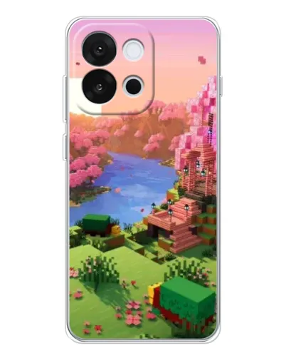 Чохол для OnePlus 13T з картинкою «Рожеве дерево Minecraft» Чохол для OnePlus 13T з картинкою «Рожеве дерево Minecraft»