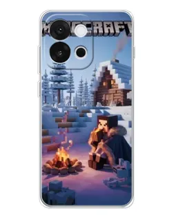 Чохол для OnePlus 13T з картинкою «Зимовий Minecraft»