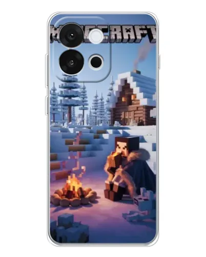 Чохол для OnePlus 13T з картинкою «Зимовий Minecraft» Чохол для OnePlus 13T з картинкою «Зимовий Minecraft»