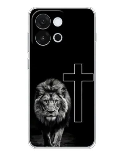 Чохол для OnePlus 13T з картинкою «Лев та Хрест»