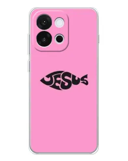 Чохол для OnePlus 13T з картинкою «Рожевий символ Jesus»