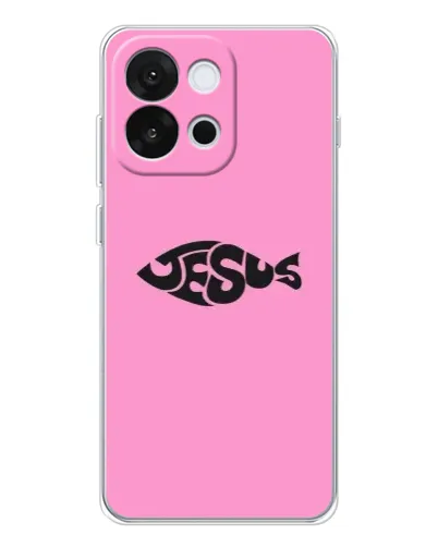 Чохол для OnePlus 13T з картинкою «Рожевий символ Jesus»
