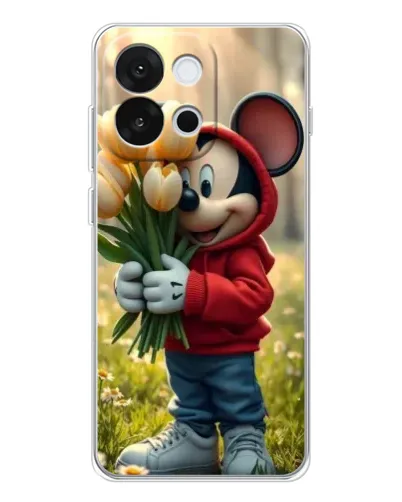 Чехол для OnePlus 13T с картинкой «Микки с тюльпанами» Чехол для OnePlus 13T с картинкой «Микки с тюльпанами»