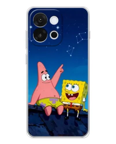 Чехол для OnePlus 13T с картинкой «Губка Боб и Патрик ночью» Чехол для OnePlus 13T с картинкой «Губка Боб и Патрик ночью»