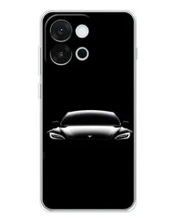 Чохол для OnePlus 13T з картинкою «Фари Tesla Night»
