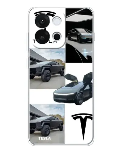 Чохол для OnePlus 13T з картинкою «Колаж Cybertruck Tesla» Чохол для OnePlus 13T з картинкою «Колаж Cybertruck Tesla»