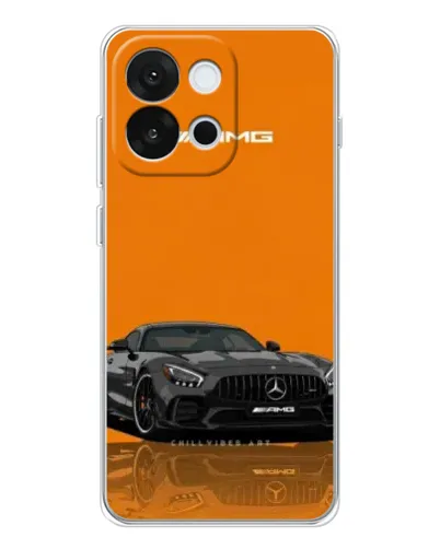Чохол для OnePlus 13T з картинкою «Помаранчевий Mercedes AMG»