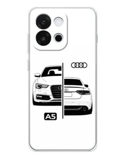 Чехол для OnePlus 13T с картинкой «Audi — контрастный дизайн»