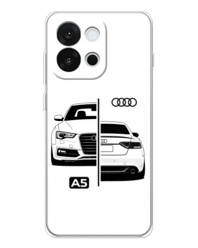Чехол для OnePlus 13T с картинкой «Audi — контрастный дизайн» Чехол для OnePlus 13T с картинкой «Audi — контрастный дизайн»