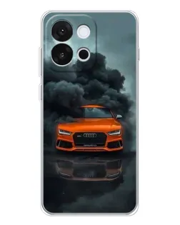 Чехол для OnePlus 13T с картинкой «Audi в облаках дыма»