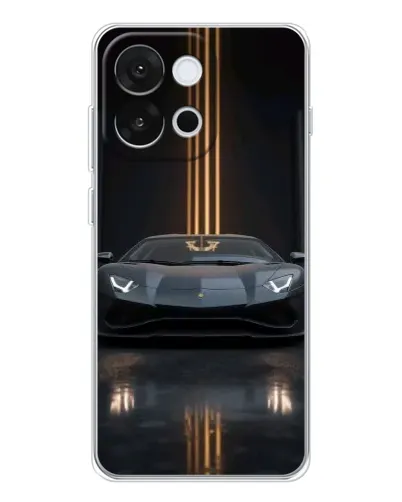 Чохол для OnePlus 13T з картинкою «Lamborghini золоті лінії»