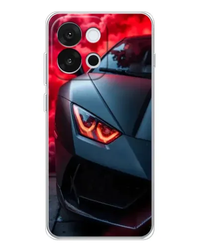 Чохол для OnePlus 13T з картинкою «Lamborghini червоне сяйво»