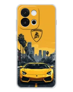 Чохол для OnePlus 13T з картинкою «Жовтий Lamborghini місто» Чохол для OnePlus 13T з картинкою «Жовтий Lamborghini місто»