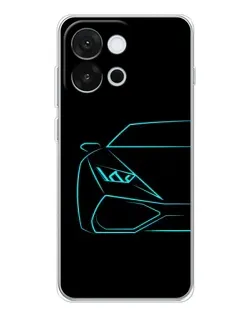 Чохол для OnePlus 13T з картинкою «Блакитний силует Lamborghini» Чохол для OnePlus 13T з картинкою «Блакитний силует Lamborghini»