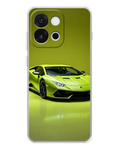 Чохол для OnePlus 13T з картинкою «Салатовий Lamborghini Huracan»