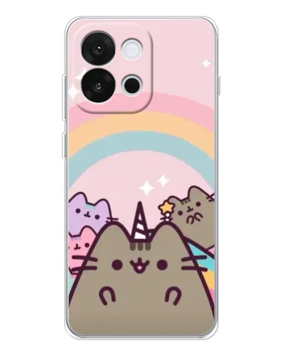 Чехол для OnePlus 13T с картинкой «Единорог Pusheen» Чехол для OnePlus 13T с картинкой «Единорог Pusheen»