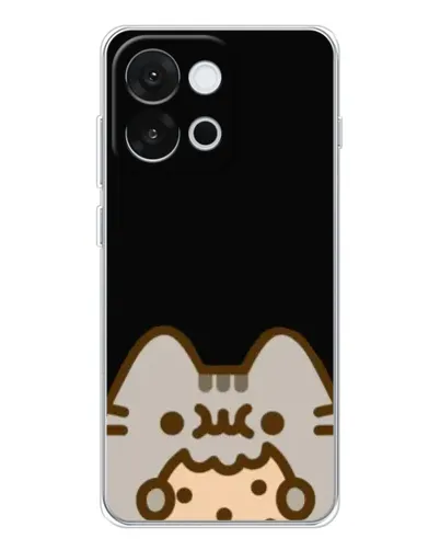 Чехол для OnePlus 13T с картинкой «Пушин на черном» Чехол для OnePlus 13T с картинкой «Пушин на черном»
