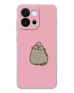 Чехол для OnePlus 13T с картинкой «Pusheen сердце»