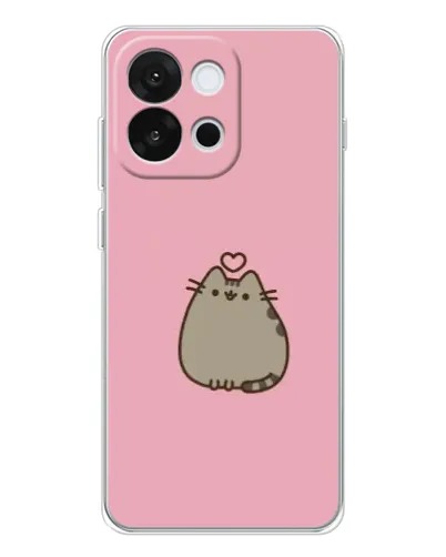 Чехол для OnePlus 13T с картинкой «Pusheen сердце» Чехол для OnePlus 13T с картинкой «Pusheen сердце»