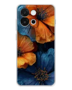 Чохол для OnePlus 13T з картинкою «Яскрава синьо-помаранчева флора» Чохол для OnePlus 13T з картинкою «Яскрава синьо-помаранчева флора»