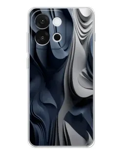Чохол для OnePlus 13T з картинкою «Об'ємні сині складки» Чохол для OnePlus 13T з картинкою «Об'ємні сині складки»