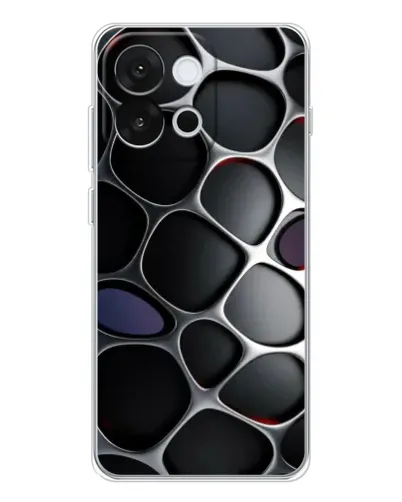 Чохол для OnePlus 13T з картинкою «Об'ємна темна решітка»