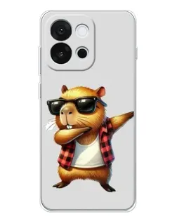 Чохол для OnePlus 13T з картинкою «Капібара репер даб» Чохол для OnePlus 13T з картинкою «Капібара репер даб»