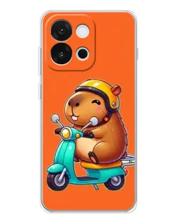 Чохол для OnePlus 13T з картинкою «Капібара на скутері» Чохол для OnePlus 13T з картинкою «Капібара на скутері»