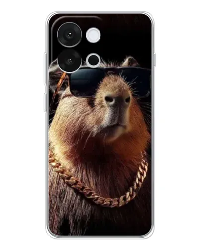 Чохол для OnePlus 13T з картинкою «Капібара золотий ланцюг» Чохол для OnePlus 13T з картинкою «Капібара золотий ланцюг»