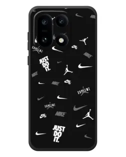 Чехол для OnePlus 15 с картинкой «Nike Black Pattern»