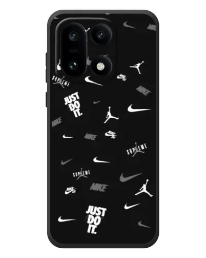 Чехол для OnePlus 15 с картинкой «Nike Black Pattern» Чехол для OnePlus 15 с картинкой «Nike Black Pattern»