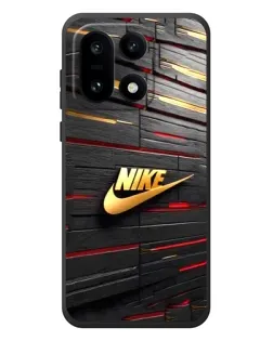 Чохол для OnePlus 15 з картинкою «Золотий Nike на металі»